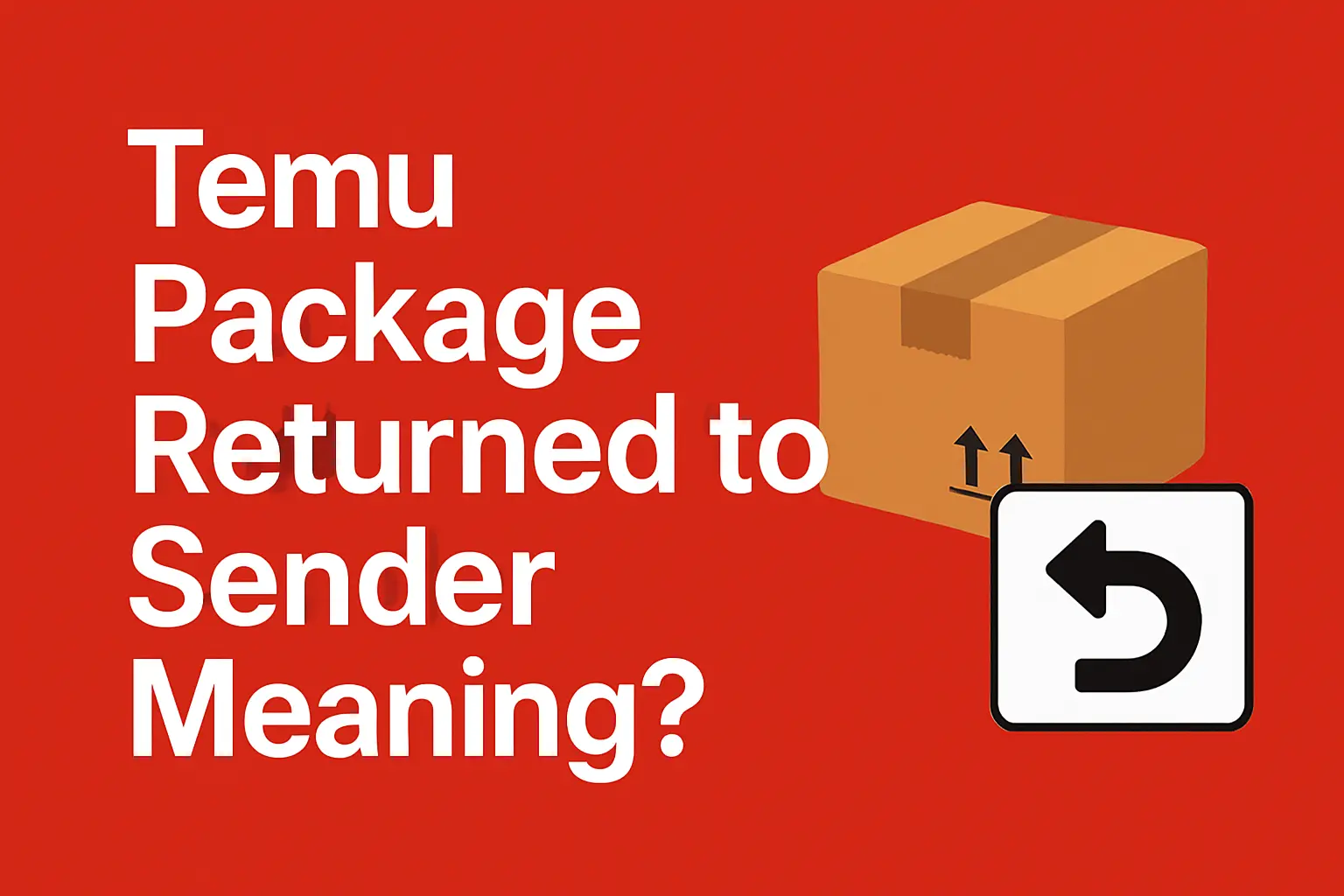 Temu Package Returned to Sender Meaning? Insights for Modern Shoppers [2025]